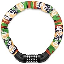 Lucchetto A Combinazione Per Bici | Catena 90 Cm | Antifurto Resistente Al Taglio - Foto 11