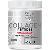 Tennen Nutrition Type 1، Type 2 and Type 3 الكولاجين المتحلل النقي، ببتيدات الكولاجين النقي، حمض الهيالورونيك، فيتامين C، البيوتين، Ela