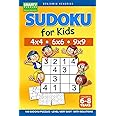 Sudoku for Kids 4x4 - 6x6 - 9x9 | 180 Sudoku Puzzles - Level: very easy - with solutions