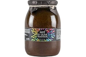 Paté di olive taggiasche Cuvea - 950 g - Solo olive taggiasche, olio e sale: senza conservanti né coloranti