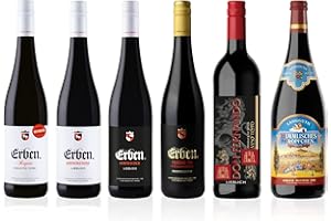 ‎LANGGUTH ERBEN LANGGUTH ERBEN - Liebliches Rotwein Probierpaket 0,75l + 1,0l - 6x verschiedene Rotweine für die Weinprobe zuhause - Ideales Wein Geschenk Set - 5 x 0,75l & 1 x 1,0l