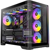 Antec C5 Eğrisi ARGB, 4 x 120mm ARGB PWM Fanlar Dahil, Aynı Anda 10 Fana kadar, Tip-C 3.2 Gen 2 Bağlantı Noktası, Kavisli Tem