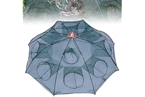 GIURUI The Magic Foldable Fishing Trap, Fishing Bait Trap, Fish Traps for Large Fish, Portable Bait Cage Traps Magic Fishing Net, Portable Fishing Net, for Catching Fish Shrimp Crab Crawfish