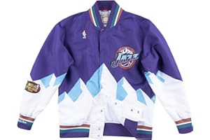 Mitchell & Ness Utah Jazz Purple Authentic Warm Up Jacket Jacke Anorak Windbreaker