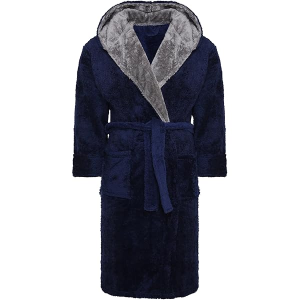 GODGETS Super Longue Hommes Chaud Et Doux Luxe Tissu Eponge Peignoir De Bain Souple Robe De