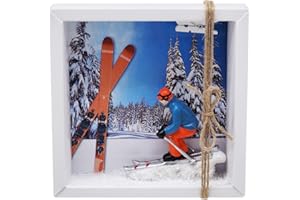 ZauberDeko Geldgeschenk Verpackung Abfahrtslauf Ski Fahren Winterurlaub Skiurlaub Berge Geschenk Skiausrüstung