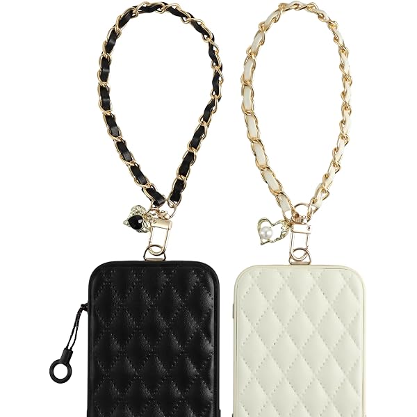 Cordino Da Polso Per Cellulare In Pelle E Metallo - Cinturino Antiperdita Elegante