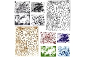 CRASPIRE 2 Estilos Sellos de Goma Transparentes para Manchas Y Grietas Sello de Sello de Silicona Sellos de Silicona Transparentes para Hacer Tarjetas de Diario DIY Scrapbooking Álbum de Fotos