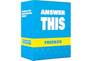 Answer This Friends - Engelska - Hur Väl Känner Du Din Familj och Vänner? - Roligt Kortspel för Tonåringar & Vuxna - Perfekt
