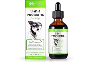 ZYRANOVAE Probiotic for Dogs,3 in 1 probiotics Drops for Gut Health,Relieve Diarrhea and Indigestion,Dog Digestive, Immune Bowel Support for All Ages and Breeds Dogs,Bacon Flavor - 60ml / 2 fl.oz