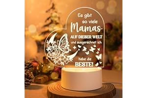 Vetbuosa Muttertagsgeschenk für Mama - Beste Mama Geschenk LED Nachtlicht Personalisiertem Spruch Geschenke für Mama, Geburtstagsgeschenk für Mama (Hohe Qualität)