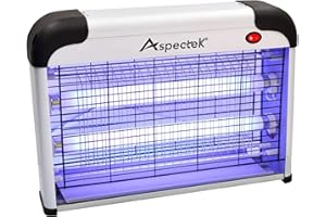 ASPECTEK Kryty ultrafioletowa latająca lampa przeciw owadom, urządzenie elektryczne do zwalczania latających owadów 20 W (fioletowa (bez lampy zastępczej))