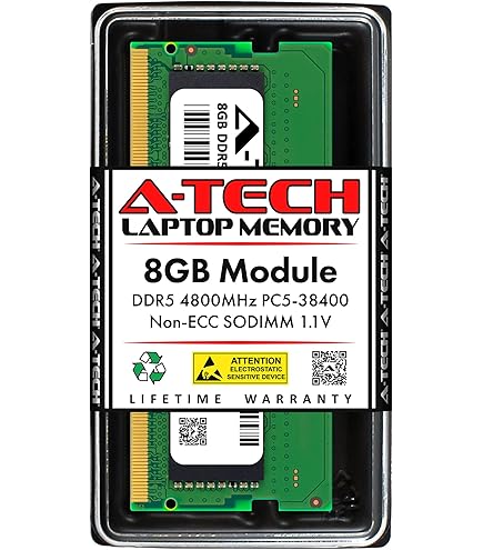 DDR5 SODIMM RAMs 8GB 4800MHz Laptop Memory DDR5 8GB 1RX16 PC5