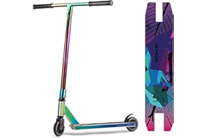 Soke Evo Street ABEC-9 Stunt | Stunt Scooter Kickscooter mit ABEC 9 | Kugellager Tretroller Roller Erwachsene und Kinder | 50 cm Breite | Lenker 360° | Klemme mit 3 Schrauben aus Aluminium