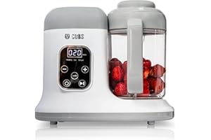CUBS flysclean Smart Touch Screen Baby Food Maker. Easy Multi Functional Steamer, Processor And Puree Blender. Auto Cooking & Grinding. Baby Food Processor Machine