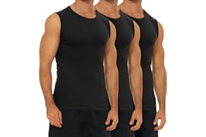 FALARY Męski podkoszulek 3-pak tank top na siłownię męski 100% bawełna S-5XL biały czarny morski oliwkowy