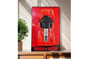 WETCEAOM Cadre Mural pour Lego Technic Ferrari Daytona SP3 42143, Tableau d'affichage Mural pour Lego Les Amateurs, Taille : 75x45 cm