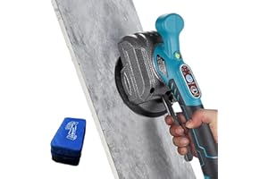 SHULLTJI Makita Tile Vibration Device, Battery Tile Vibrator with 12 V Battery, Electric Tile Vibrator with 5 Levels Speed and 100 kg Adsorption for Laying 0.6-1 m, for Wall and Floor (Without Battery)