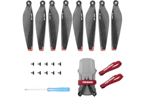 iEago RC Mini 4 Pro/Mini 3 Pro Kohlefaser Propeller Ersatzpropeller Geräuscharm Schnellwechsel Blätter mit Nylon Propellerschutz für DJI Mini 4 Pro/Mini 3 Pro/Mini 3
