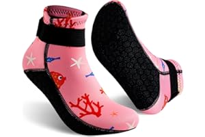 Gogokids 3mm Calcetines de Neopreno para Niño y Niña, Calcetín Antideslizante Térmico, Idea para Buceo, Surf, Playa, Natación, Rafting y Parques Acuáticos