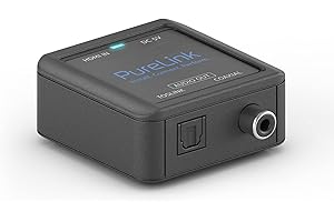 PureLink® HDMI eARC Digital-Audio-Wandler, Koaxial- und Toslink-Ausgänge, ermöglicht den HDMI 2.1 eARC-Anschluss neuer TV-Geräte mit älteren Hifi-Anlagen und AVRs