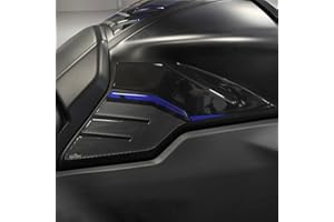 Resin Bike Motorcycle 3D Stickers Compatible with Yamaha Tracer 900 2018-2020. Tank Side Protections from Bumps and Scratches. Pair of Resin Stickers – Blue Metallic Finish – Made in Italy