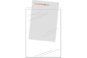 KLEBESHOP24 SICHTHÜLLEN SELBSTKLEBEND | Schmale Seite offen | DIN A4 | 20 Stück