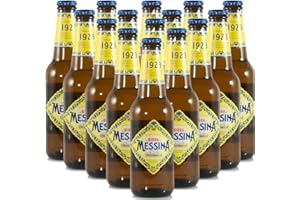 Birra Messina | Ricetta Classica | Lager Artigianale Siciliana | 24 Bottiglie 33Cl | Idea Regalo