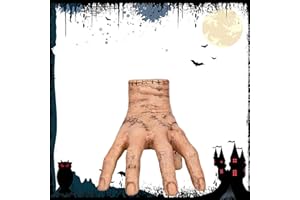 Xiujuers Adams Family Hand, Eiskaltes Händchen, Mittwoch Family Hand aus Latex, Eiskaltes Händchen, Halloween Dekoration Requisiten, Adams Hand für Halloween Karneval Cosplay