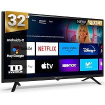 TD Systems - Smart TV 24 Pulgadas, Television TDT HD, Android TV ...
