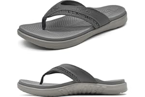 KuaiLu Chanclas Hombre Comodas Fascitis Plantar Ortopedicas Soportes de Arco Sandalias Verano Ligera Playa Piscina Chanclas Antideslizante Suela de Goma 40-49