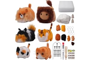 LetCart Kit de feutrage à l'aiguille d'animaux pour débutants, kit de démarrage de feutrage en laine avec instructions étape par étape (français non garanti)