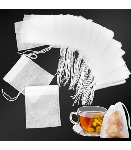 500 Sacchetti Filtro Per T&egrave; - Carta Filtro 7x9 Cm Con Cordino - Per T&egrave;, Caff&egrave;, Spezie - Usa E Getta