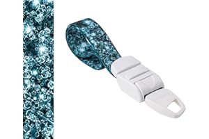 ROLSELEY Profesional, torniquete de enfermería médica de liberación rápida y lenta con patrón de cristales brillantes