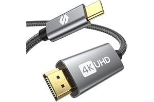 Silkland 4K 2M, Cavo USB C a HDMI (Compatibile con Thunderbolt 4/3), Type C to HDMI per iPhone 15 Serie, MacBook Pro/Air, iMac, iPad Pro/Air, Samsung Galaxy S8-S23, Pixelbook, XPS