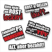 Adesivo Auto Antifurto Tedesco: 'Hier Wird Sprit Noch Mit Liebe Verbrannt' – Weatherproof - 2