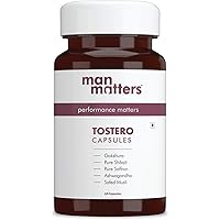 Man Matters Pure Shilajit, Gokshura, Ashwagandha, Safed Musli & Saffron Capsules | 17 Natural Herbs | 60 Tablets