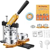 VEVOR Button Making Machine Diameter 75 mm Badge Circle Cutter 11 x 10 x 36 cm Steel and Aluminium Alloy Pin Making Machine C