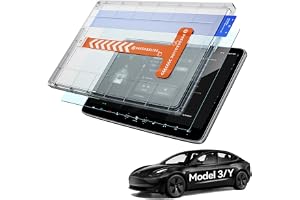 LANTU Skyddsfilm för Tesla Model Y 2020-2024 och Model 3 2018-2023 matt bländfri 9H härdat glas skärmskydd anti-fingeravtryck