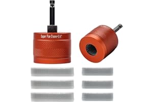 ZYWUOY Copper Pipe Cleaner, 1/2”+3/4” Drill Tube Cleaning Brush, Upgraded Aluminum Alloy Pipe Tube Cleaning Brushes Cleaners Plumbing Brush For Electric Drill Bit For Copper Pipe, Aluminum Pipe, Iron Pipe