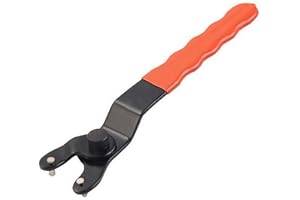 Meccion - Chiave angolare universale per smerigliatrice, 10-46 mm, con impugnatura rivestita in plastica antiscivolo