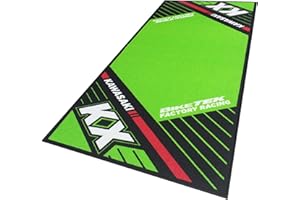 Biketek Garage Mat Series 6 Suitable for Kawasaki KX Motocross Off Road Pit Bike Paddock Mat 190 x 80 cm