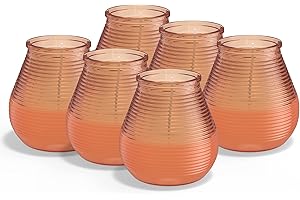 Bolsius - Citronela - Vela de patio - Exterior - Perfumado - Coral - 40 horas de combustión - 6 unidades