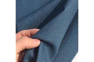 qing yun Rutschfester Stoff mit Kieselgel, 150 cm breit, Anti-Rutsch-Stoff, rutschfeste Matte zum Nähen, Teppich, Matratze, Hausschuhe, Sofakissen (150 x 50 cm, Blau)