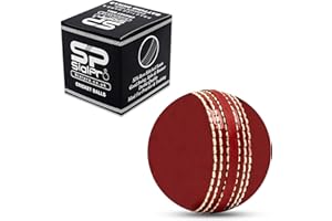 SialPro Soft Cricket Rubber Ball Set Indoor/Outdoor for Junior Youth Adult Training, Coaching, Practice Excellent Bounce with Durable Traditional Seams Stitched