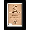 6x4 Black Picture Frames - 6x4 Black Frame | Thin Black Picture Frame 6 x 4 inch | 4x6 Black Frame | Hang or Stand