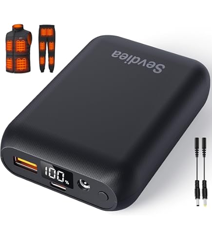 RTDEP 7,4V 2A 3000mAh Batterie, Batterie Externe Pour Chaussons