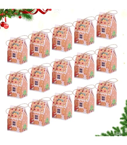 24 Pièces Boîtes Cadeaux Noël Pochettes Emballage Bonbons - Thème Calendrier Avent Et Fêtes