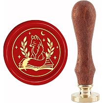 Craspire Sceau De Cire Tampon Renard - Laiton 25mm - Vintage Pour Invitations Mariage, Cadeaux, Cartes