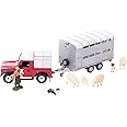 Britains 1:32 Sheep Farm Playset Collectable Farm Animals for Toddler, Farm Animal Toys with Land Rover 90 and Trailer, Farmer, Sheep and Sheepdog, Suitable for Collectors & Children from 3 Years Old
